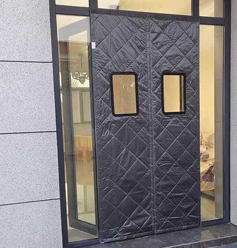 SGSKEIEY Wärmeschutzvorhang Magnet Thermo Türvorhang Isolier Schutz Kälteschutz, Türvorhang, Magnet Thermovorhang gegen Kälte und Hitze,Winddicht Fenster Wärmeschutz im Winter (W150*H210cm)