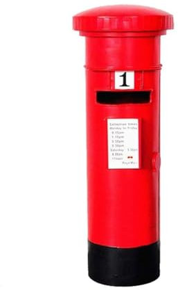 Retro Waterproof Vertical Mailbox, Large Capacity Metal Letterbox for Outdoor Wall, Secure Newspaper and Magazine Holder, Ideal for Wedding Gifts