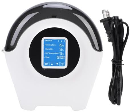 Deshidratador de material de impresora 3D, secador de filamento de temperatura ajustable de aire caliente de 360 ​​​​grados de 100 W, caja secadora de filamento para lugares de