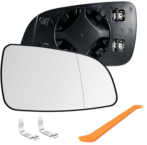 Spiegelglas Rechts Beheizbar Asphärisch passend für Opel Astra H 2004-2009 | Beschlag- und Eisfrei, Weites asphärisches Sichtfeld, UV-beständiges HD-Glas, beheizte Ausführung, kratzfeste Oberfläche