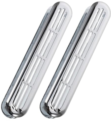 HOMOCONO Rejilla de Ventilación para Gabinete de Rv en Abs Resistente, Circulación de Aire, Diseño Moderno y Paquete de 2 Piezas para Ventilación Decorativa