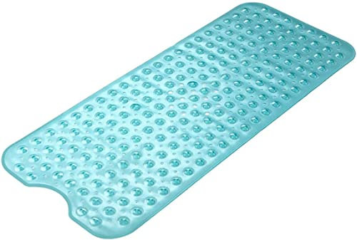 Wimaha Badewannenmatte rutschfest, Extra Lange Antirutschmatte Badewanne, Duschmatte rutschfest BPA Frei, Schimmelresistent & Maschinenwaschbar Badematte,100 x 40cm,Teal