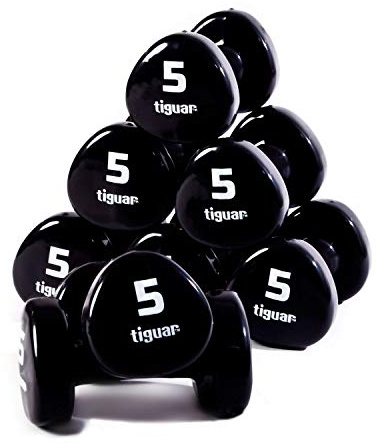 tiguar 8 Kurzhanteln - 5,0 kg, dunkelgrau