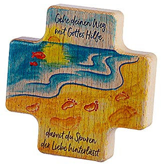 Holzkreuz für Kinder, Spuren