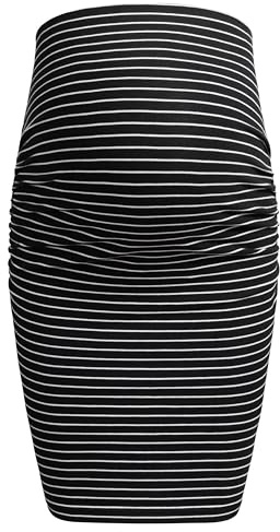 Herzmutter Kjol - 6500 (Svart-randig, XXL)
