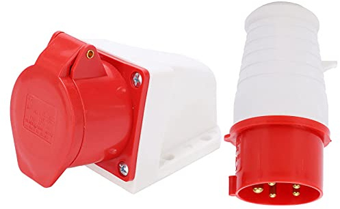 Enchufe industrial trifásico de 16A 220V-380V / 240V-415V 16A 5Pin (3P + N + E)