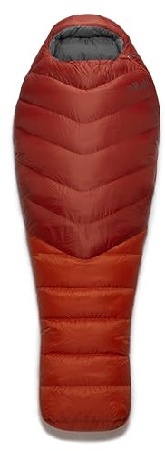 Rab Alpine 600 Schlafsack, red Clay, Regular Left