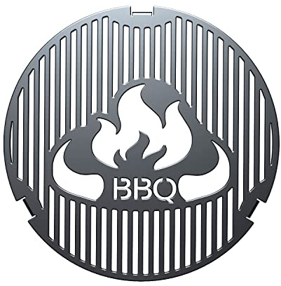 teileplus24 GBQ01 Grilleinsatz Feuerplatte ø 20cm | für Grillplatte Feuertonne Kugelgrill | Grillrost | Stahl