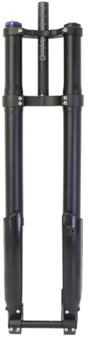 QHIYRZE Mountain Bike Suspension Fork 26/27.5/29Inch MTB Air Fork Travel 220mm Double Shoulder Inverted Fork Rebound Adjust Manual Lockout Thru Axle 20 * 110mm