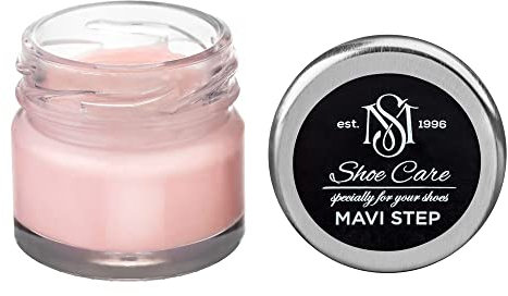 MAVI STEP Creme de Beaute Lederschuhcreme auf Wachsbasis, 124 Rose, 25 ml / 0.85 oz