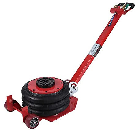 Triple Bag Air Jack, Pneumatischer Wagenheber 3T/6600LB Kapazität, Hubhöhe bis zu 15,75 Zoll Auto Reparatur Aufblasbarer Blasenheber mit verstellbarem Klappgriff