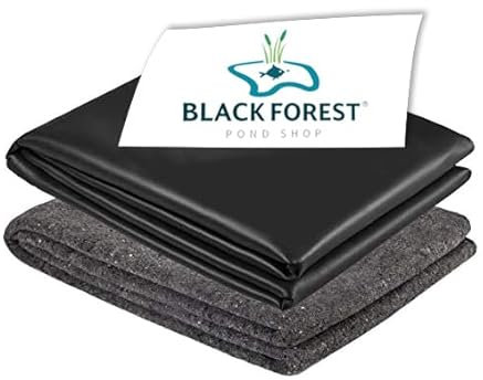 Black Forest Pond Shop Teichfolie mit Vlies - Teichfolie 6 x 8 m aus EPDM Folie mit Teichvlies 500 g/m² für Teich Schwimmteich Gartenteich Badeteich - Teichfolie 1mm kaufen