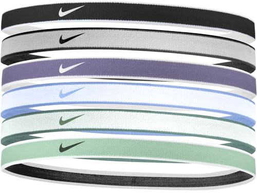 NIKE Swoosh Sport Headbands 6PK 2.0 White Black Daybreak