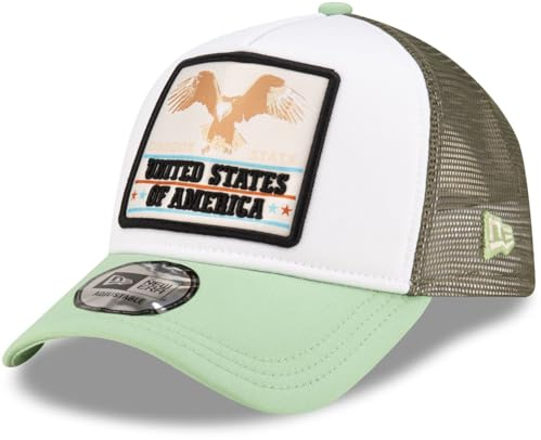 New Era Justerbar truckerkeps med A-ram – USA Eagle, MULTI, En Storlek