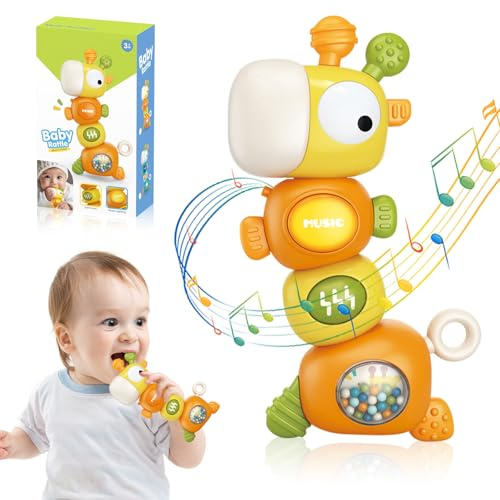 SPERMUOY Spielzeug ab 1 jahr, 4-in-1 Baby spielzeug 1 jahr Musikalische Kinderspielzeug,Motorikspielzeug ab 1 Jahr für Baby Geschenk Junge und Mädchen