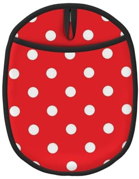 Pois Rouge Et Blanc, Maniques, maniques résistantes à la Chaleur, maniques de Cuisine en Silicone antidérapantes