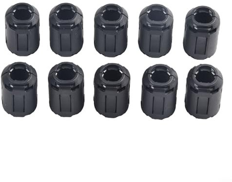 Zeroupshop Ferrit-Ringkern, schwarzer Ferritkern, für Kabel mit 5 mm bis 13 mm Durchmesser, einfache Installation, RFI-Rauschunterdrücker-Kabelclip (13 mm)