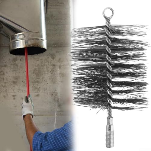 Besshepplo Cepillos de limpieza de tuberías de acero inoxidable Cepillo de alambre flexible Cepillo de alambre de tubería Cepillo de alambre de acero inoxidable Cepillos de alambre Cepillo de alambre