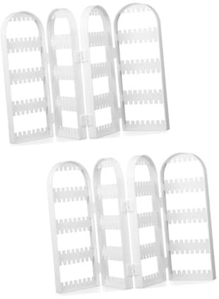 VALICLUD 2stücke Earring Holder Mit Türen Praktischer Schmuck Organizer Für Ohrringe Und Steckohrringe Faltbares Display Für Schlafzimmer Und Schminktisch Für Zum Valentinstag