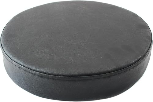 SWJ-swjssb Round Chair Cushion Seat Pads For Dining Chairs, Premium Waterproof Chair Cushions With Invisible Zipper, Kitchen Circular Chair Pad For Garden Indoor/Outdoor Patio(Black,45 cm)