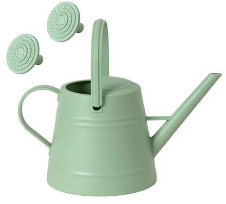 Jiuvaso Annaffiatoio per Piante con Testa a Pioggia Regolabile E Beccuccio Allungato per Bonsai Giardino E Terrazzo Materiale Antiperdite Leggero E, Verde