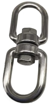 Manille à crochet pivotant à Double extrémité en acier inoxydable 304, épaisseur M16, 1 pièce