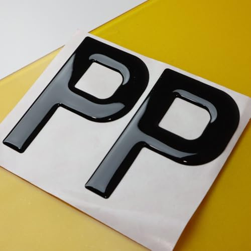 Meena Supplies 10x Wholesale Gel Letters Digits for Number Plates 3D 4D 3M - P