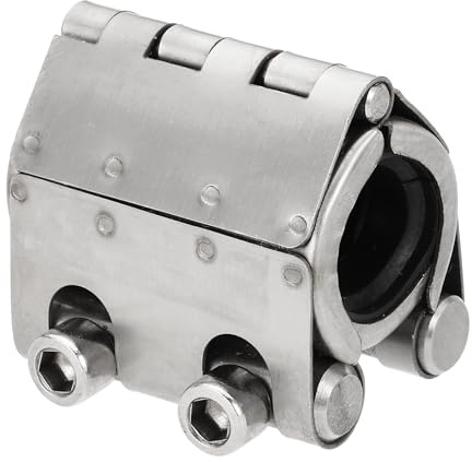 sourcing map Pipe Repair Clamp 5/6 OD 20mm-23mm 304 Stainless Steel Leak Sealer Emergency Pipe Repair for Plastic Metal Tubing Water Gas Oil Lines, Silver