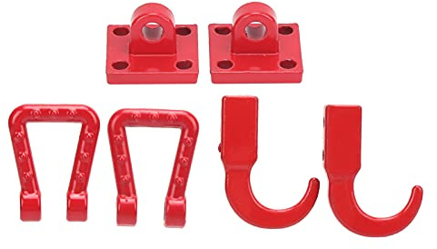 Bediffer Crochets de Remorquage de Remorque de Voiture RC de Haute qualité, Manilles en D Faciles à Installer et Légères pour SCX10 1/10 RC Crawler, Accessoires de Mise à Niveau Cool en Alliage