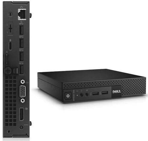 Dell Optiplex 9020 Micro PC Mini PC, Intel Core i3-4160, 8 GB di RAM, 256 GB di SSD, US Tastiera e Mouse Win11 Pro (rinnovato)