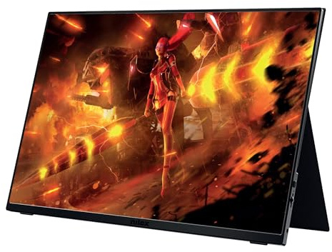 Nilox NXMP16FHD1201 Monitor Portátil 16.1'' IPS WUXGA 1920x1200, Frecuencia 120 Hz, Conexiones USB C y Mini HDMI, Diseño Ultra Delgado