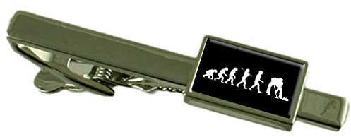 Select Gifts Evolution Affen zum Menschen Curling Tie Clip graviert Personalisierte Box