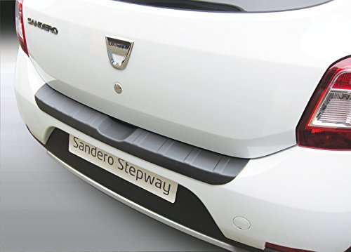 Aroba AR4752 Ladekantenschutz kompatibel mit Dacia Sandero & Sandero Stepway II ab BJ. 12.2012-9.2020 Stoßstangenschutz passgenau mit Abkantung ABS Alu Optik