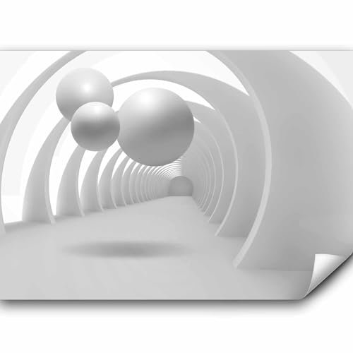 murando Fototapete selbstklebend 3D 98x70cm Foto Tapete Tapetenfolie Möbelfolie Wandverkleidung Wandtapete Motivtapeten Bildtapete Wohnzimmer 3d Effekt Modern Abstrakt Kugeln Architektur a-B-0034-a-a