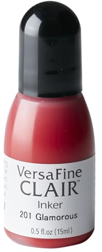 Tsukineko VersaFine Clair Refill Nachfülltinte - 15 ml - Blau, Glamourous - Zubehör Reinker für VersaFine Clair Stempelkissen