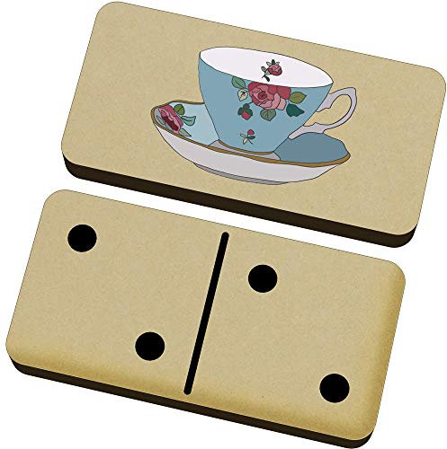 Azeeda 'Floral Teacup' Domino Set & Box (DM00023664)
