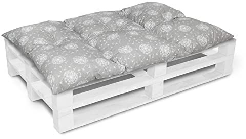 Amilian Palettenkissen 120 x 80 Sitzauflage Sitzkissen für Europaletten Palettensofa Palettenmöbel Balkon Kleine Couch Outdoor Sessel oder kleines Sofa für Jugendzimmer