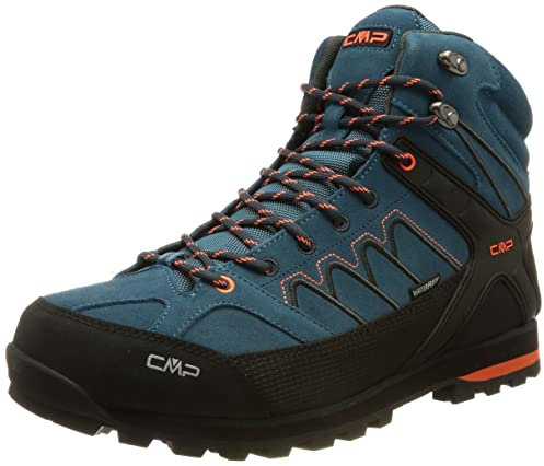 CMP Herren Moon MID Trekking WP Walking Shoe, DEEP Lake-Antracite, 44 EU, 31Q4797