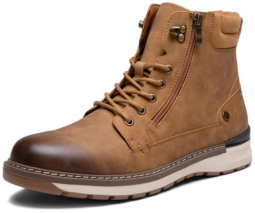 Vostey Boots for Men Comfortable Casual Chukka Mens boot(BMY8051 brown 10.5)