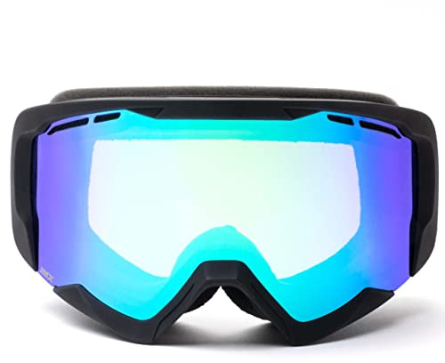 IMX RACING Endurance Fahrradbrille Motorradbrille | Dreilagiger Schwamm | DualLens | Kratzfest Anti Fog und UV Beschichtung | Breiter Gürtel mit Silikondruck
