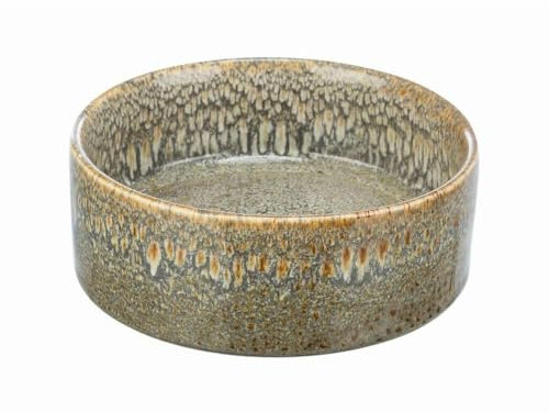 TRIXIE - Mangiatoia per Cane in Ceramica, 0,4 l/ø 13 cm, Blu