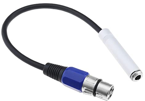 The Lord of the Tools XLR Buchse auf 3,5 mm Buchse Kabel 3 Pin XLR auf 3,5 mm Audiokabel Adapter Konverter für Kamera Mikrofon Instrument Mixer