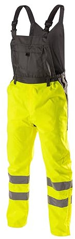 Högert Volme Salopette de pluie, avec protection de sécurité, jaune, taille XL