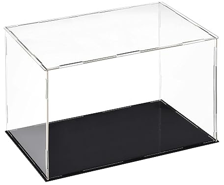 Top-Vigor Acryl Klare Vitrine –30 x 15 x 20cm Staubdichte Schutz Aufbewahrungsbox Zum Zusammenbauen – Präsentationswürfel Für Figuren Spielzeug Sammlerstücke Hausaufbewahrung
