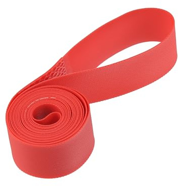A ABSOPRO 20 Bike Wheel Rim Strip Rim Tape Inner Tube Band PVC Red (Set of 2)