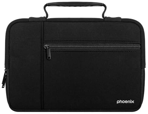 Phoenix Technologies Funda para Tablet/Portátil 11, Negra | Neopreno Resistente al Agua, Protección Contra Golpes y Arañazos, Diseño Compacto para Viajes, Elegante y Sobria