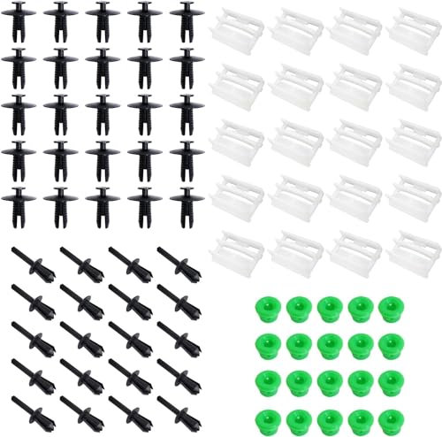 Young Wolf 20 set di clip per minigonne laterali e strisce di finitura compatibili con BMW 3er E32/E36/ E46/ E90/ E91 OE:51711932996 5111874185