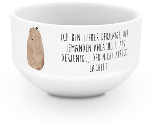 Mr. & Mrs. Panda dessertschale Murmeltier - Geschenk, Anstand, Freundlichkeit, Respekt, Lustige Sprüche, Müslischale, reisschale, Knigge, schale, Obstschale, Fröhlichkeit, Schüssel, Müsli