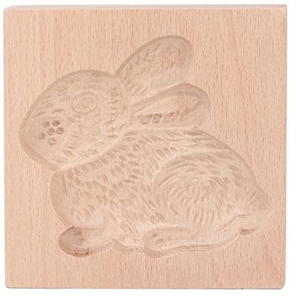 Stampo per Biscotti in Legno, Stampo per Timbri per la Cottura in Cucina di Biscotti Lavabili Riutilizzabili in Legno di Faggio (Akozonawi5yu0ggd-13)