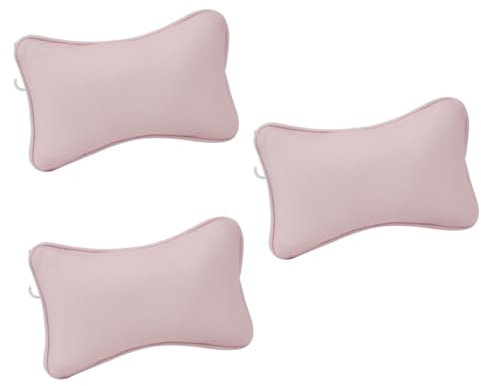 FOMIYES 3stücke Badewannenkissen Mit Saugnäpfen Ergonomisches Kopf Und Nackenkissen Netzstoff rutschfest Für Badewannenarten Als Nacken Und